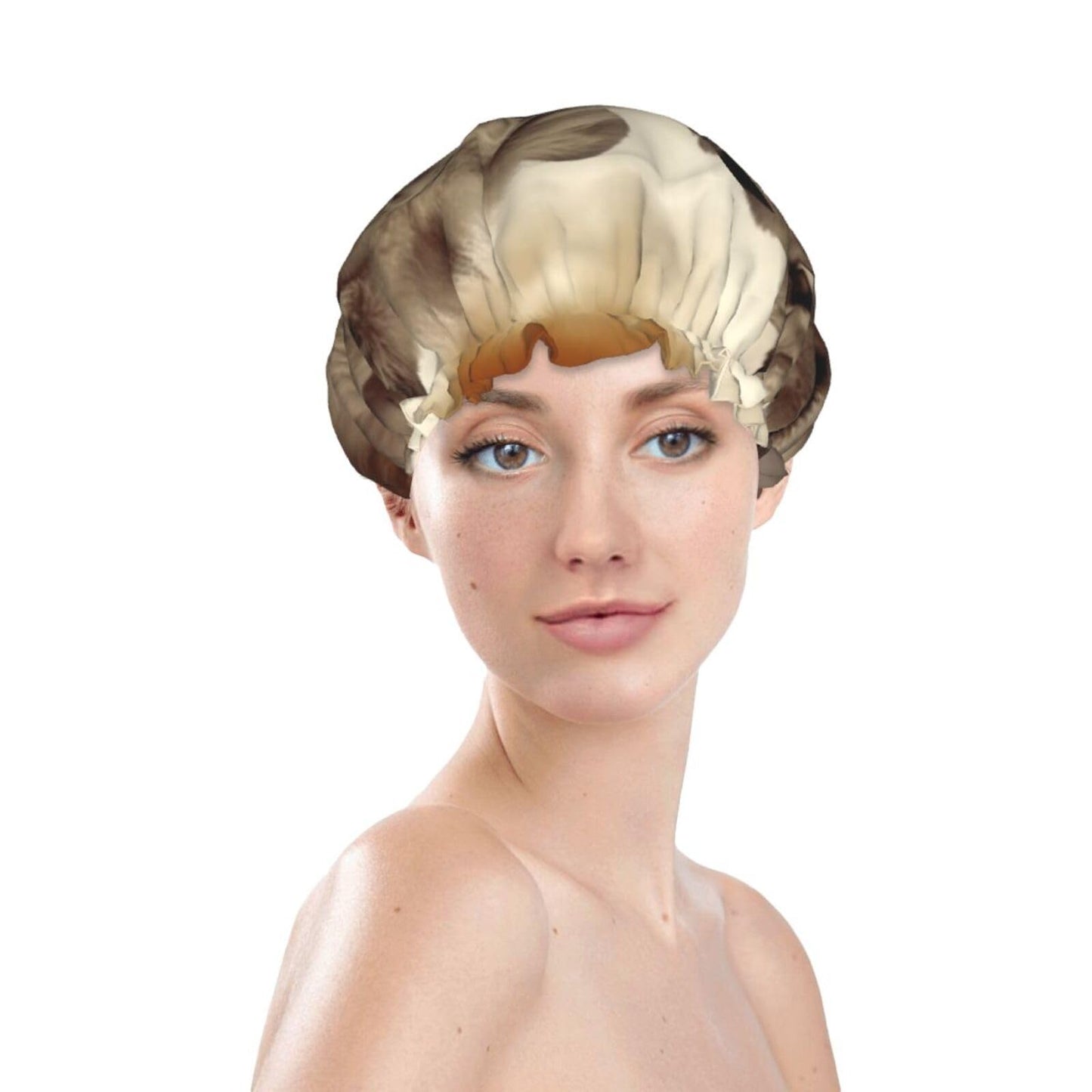 African Lion And Lioness Shower Cap For Women Reusable Double Layers Bathing Bath Cap Hair Caps Waterproof Elastic Band Ladies Spa Salon Shower Hat Beauty and Personal Care GDSHJKLW