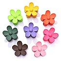 8PCS Acrylic Flower Hair Claw Clips for Women Nonslip Pastel Floral Shaped Hair Catch Barrettes Strong Hold Hair Jaw Clamp Hair Accessory Styling Hair Beauty & Personal Care NVENF
