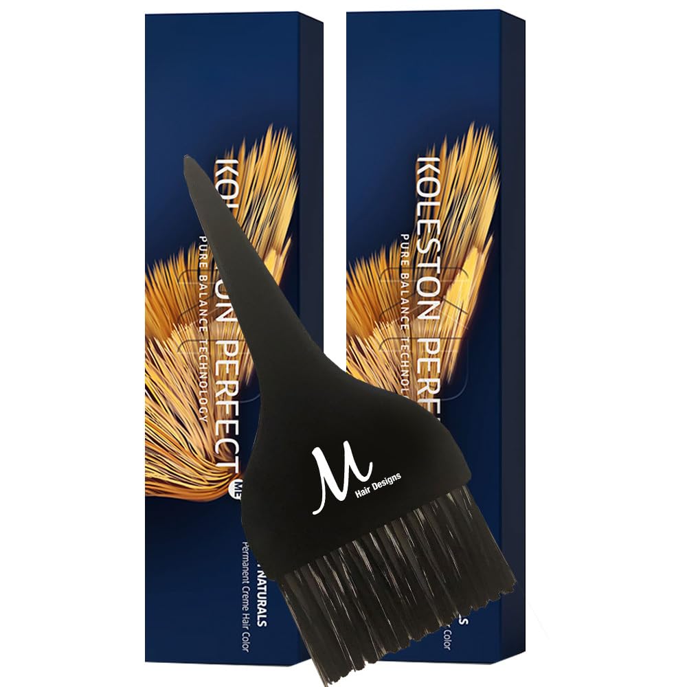 Koleston Perfect ME+ 9/3 Very Light Blonde/Gold Permanent Hair Color Creme 2 Ounce (Pack of 2) With Tint Brush - Long-Lasting Gray Coverage - Use Beauty & Personal Care M Hair Designs