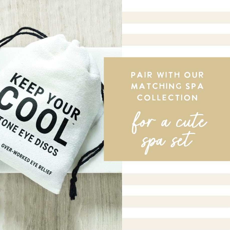 Santa Barbara Design Studio Pure Design Cooling Stone Eye Orbits Gift Set, 1-Pair, Soapstone Beauty & Personal Care Santa Barbara Design Studio