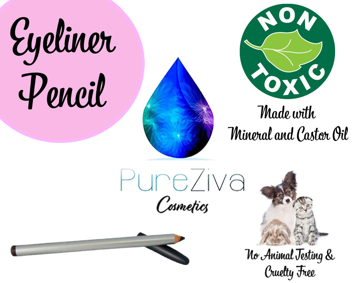 Pure Ziva Burnished Copper Red Gold Metallic Wood Eyeliner Pencil, HD Professional Eye Liner Smudge Proof Long Lasting Highly Pigmented No Animal Beauty & Personal Care Pure Ziva