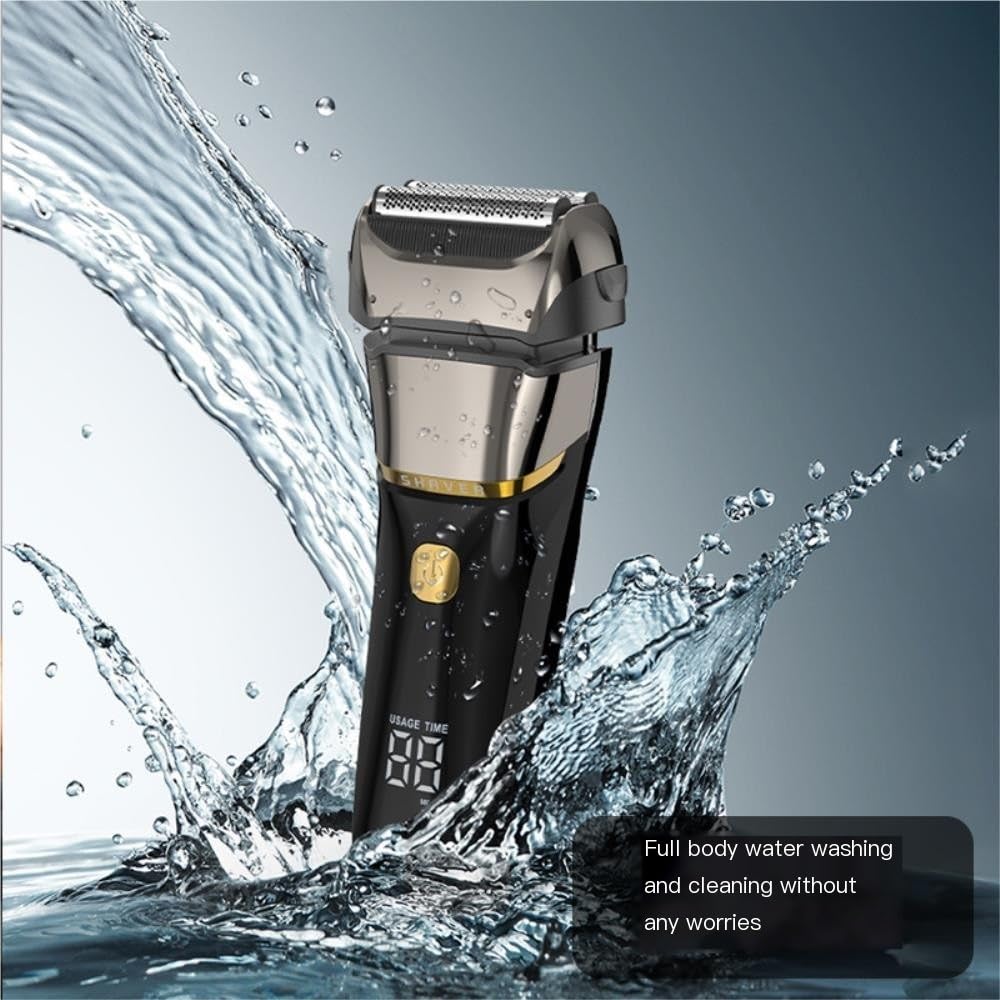 Men's Electric - Fast Charging, IPX7 Waterproof, Precision Blades for Close Shave and Comfortable Grip -Trim The Helper Well Beauty and Personal Care LYLOYXX