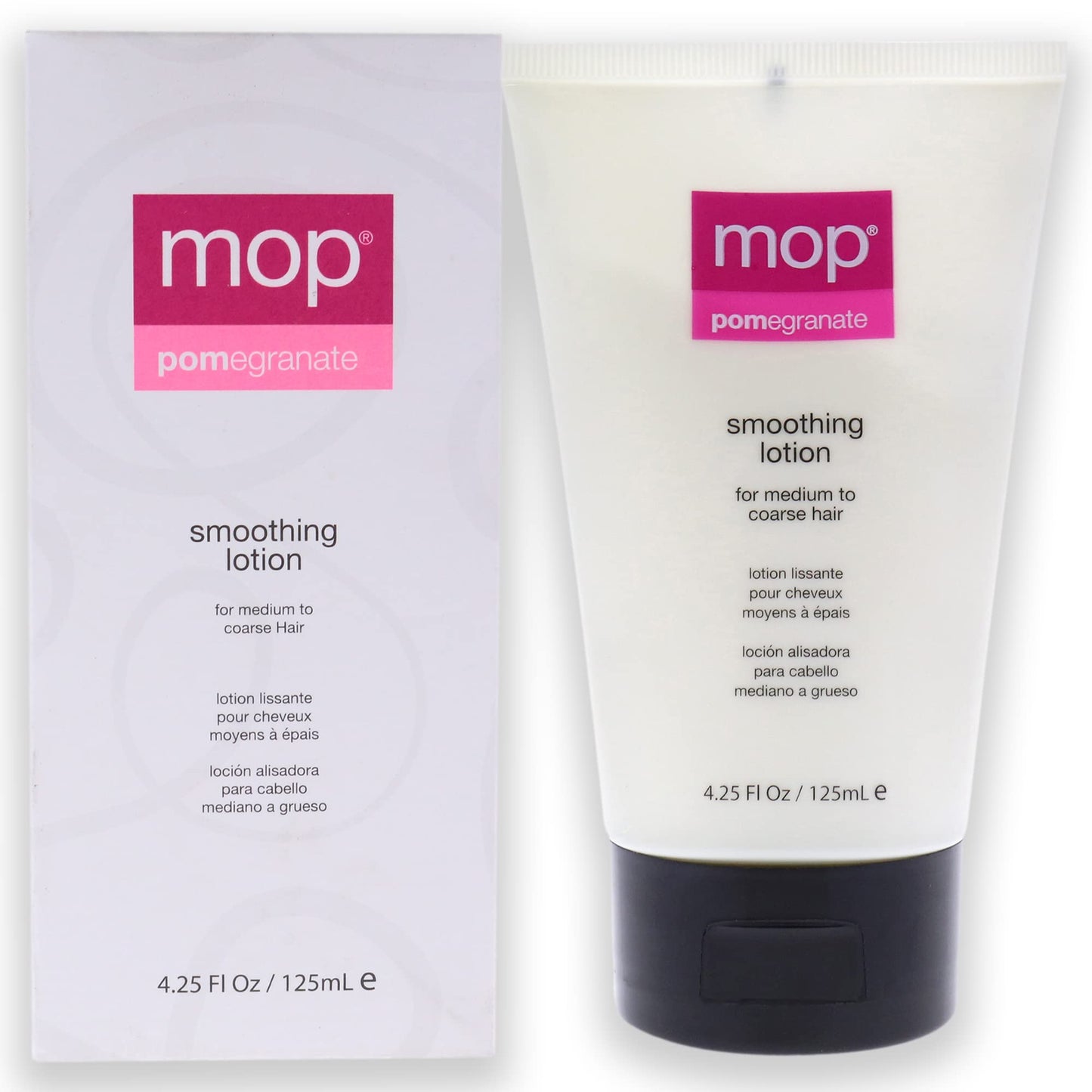 MOP Pomegranate Smoothing Lotion For Medium to Coarse Hair, 4.25 Fl Oz., Heat Protectant, Reduces Frizz for Added Shine Beauty & Personal Care MOP
