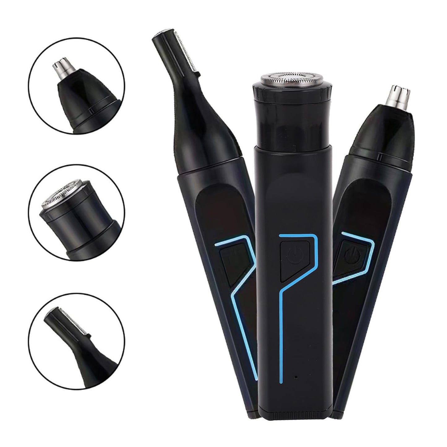 3 in 1 Hair Trimmer Kit for Men Nose Hair Eyebrow,Wet Dry Use,Easy Cleansing,Rechargeable 6500RPM Wet Dry Water Proof Cordless Hair Clipper Kit Beauty and Personal Care Miskall