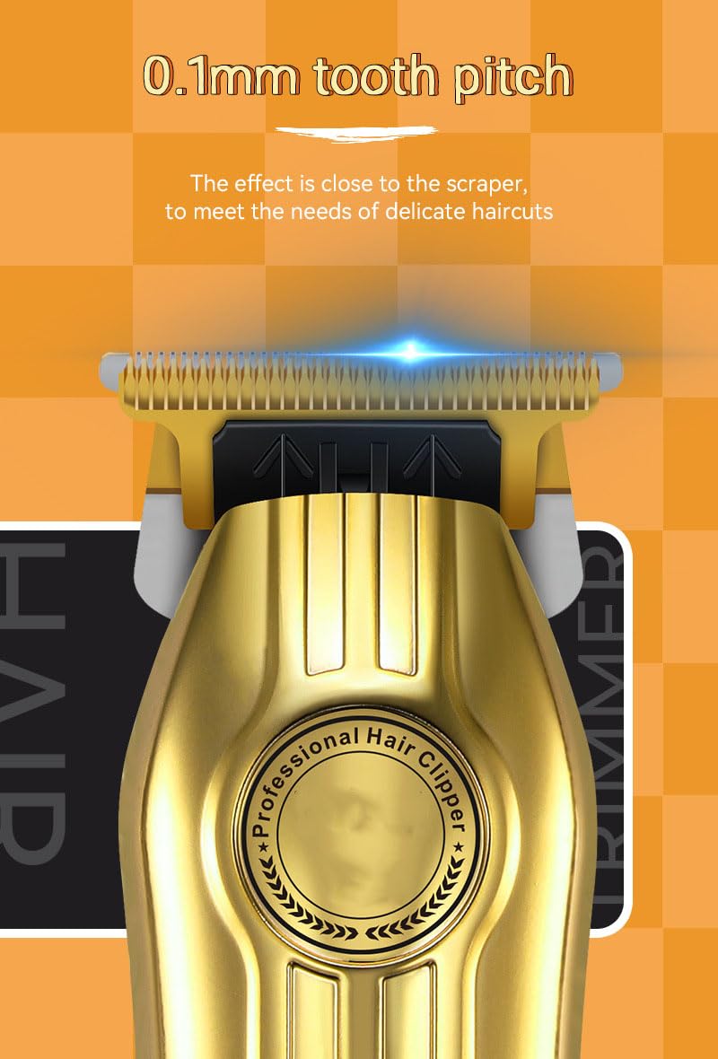 QDKVTNDJZ Intelligent Digital Display Hair Clippers for Men Professional, Cordless Cutting Tool with 4 Guide Combs, Powerful Motor, Electric Beard Beauty and Personal Care QDKVTNDJZ