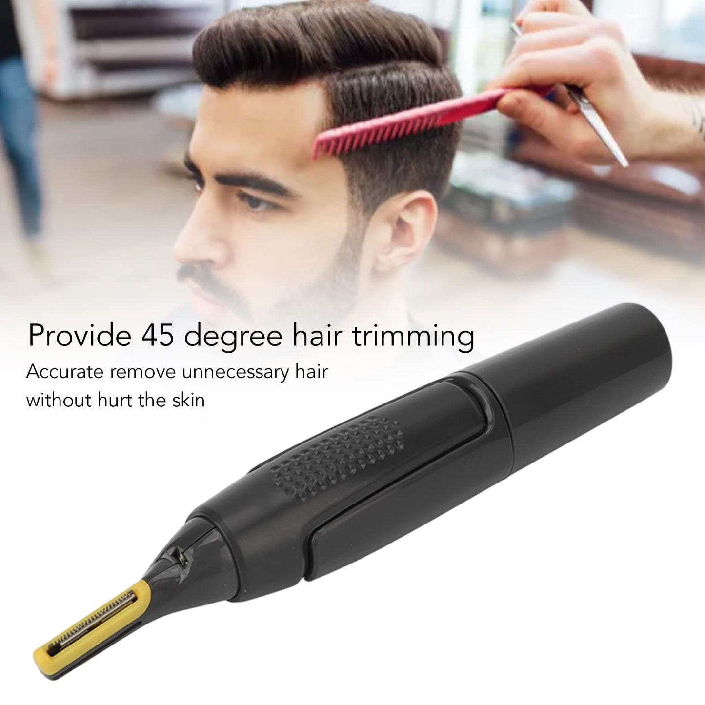 Men Electric Trimmer, Detachable Washable Cutter Head Double Blades Electric Shaver, Low Noise Hair Removal Machine Beauty and Personal Care YUYTE