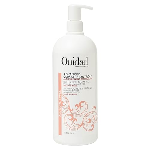 Ouidad Advanced Climate Control Defrizzing Shampoo - 33.8 fl oz, Curl Defining Hair Shampoo, Anti-Frizz Nano Technology, Sulfate-free and Safe Beauty & Personal Care Ouidad