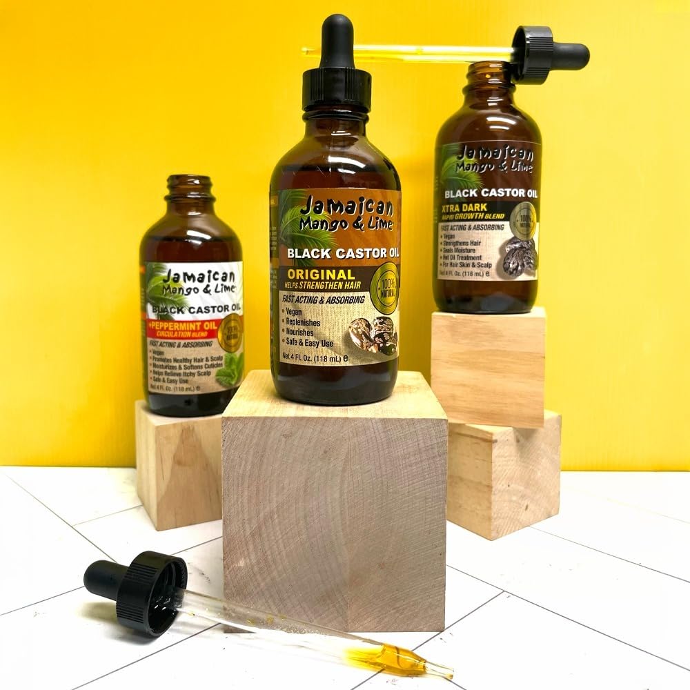 Jamaican Mango & Lime Black Castor oil, Peppermint, 4 Fl Oz Beauty & Personal Care Jamaican Mango & Lime