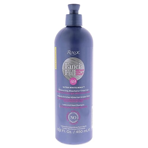 Roux, Fanci-Full Instant Hair Color Rinse, 49 White Minx ,Temporarily Evens Tones, Blends Away Gray, 15.2 Oz Beauty & Personal Care Roux