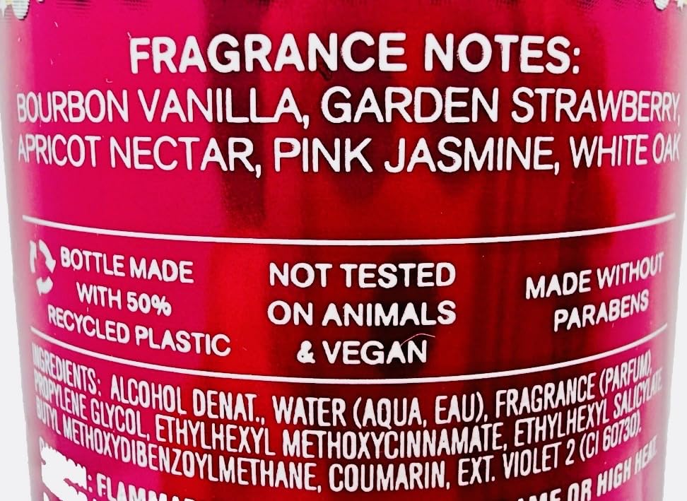 Bath & Body Works Bourbon Strawberry & Vanilla Fine Fragrance Mist 8 oz Beauty & Personal Care Bath & Body Works