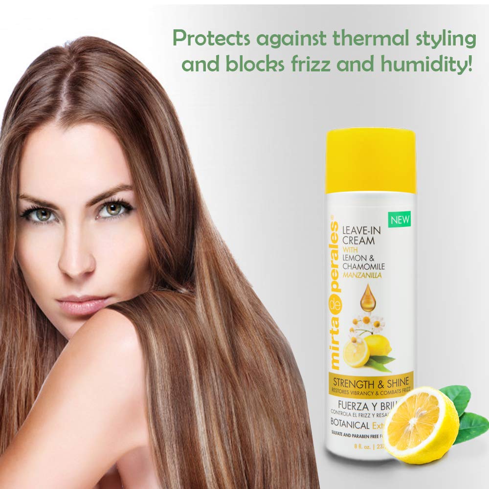Mirta de Perales Leave-in Cream with Lemon & Chamomile Manzanilla 8 fl oz. Beauty & Personal Care Mirta De Perales