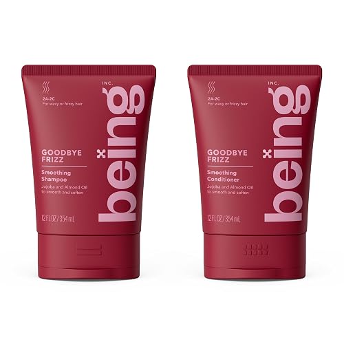 being GOODBYE FRIZZ Smoothing Shampoo and Conditioner Set 354mL with Jojoba and Almond Oil Beauty & Personal Care BEING INC