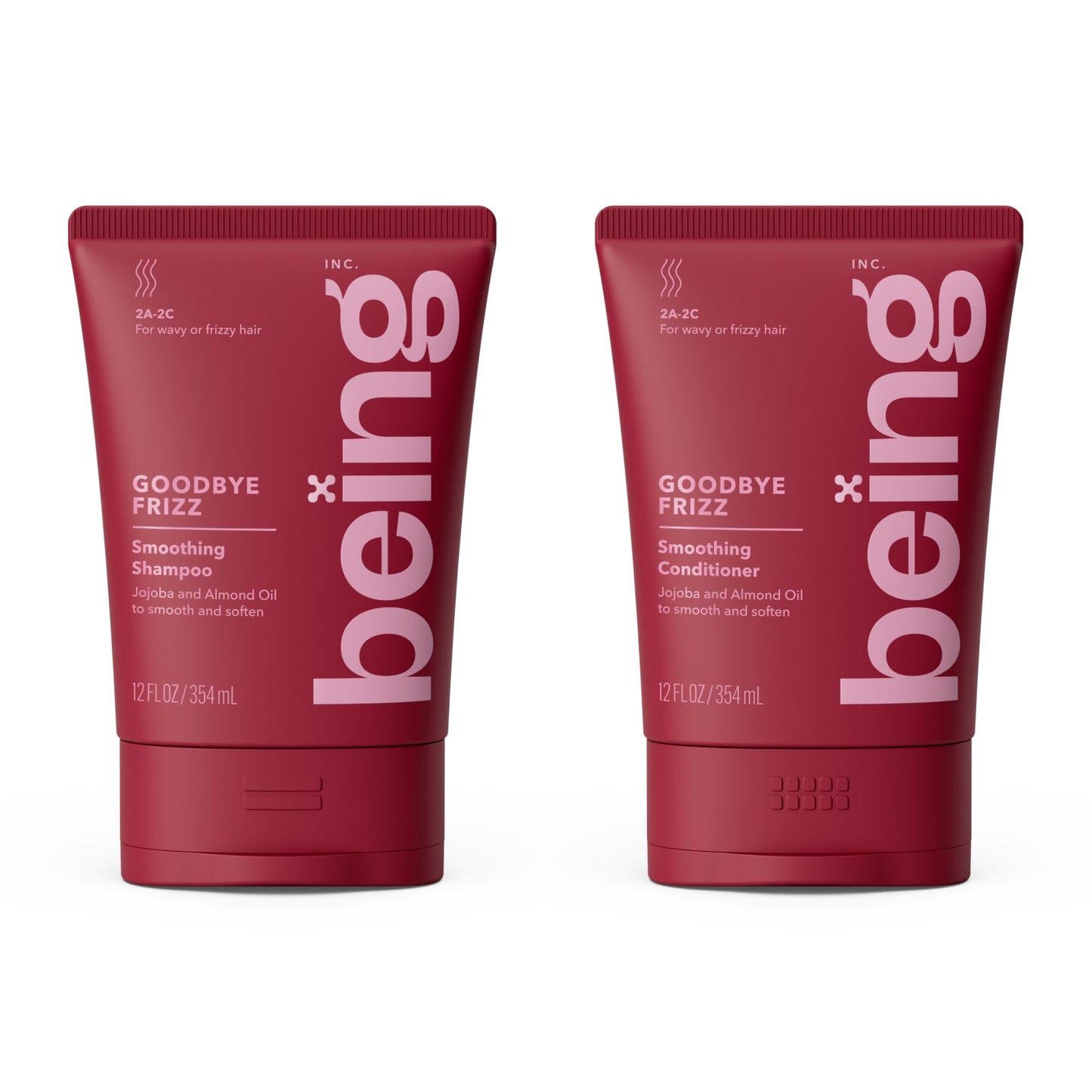 being GOODBYE FRIZZ Smoothing Shampoo and Conditioner Set 354mL with Jojoba and Almond Oil Beauty & Personal Care BEING INC