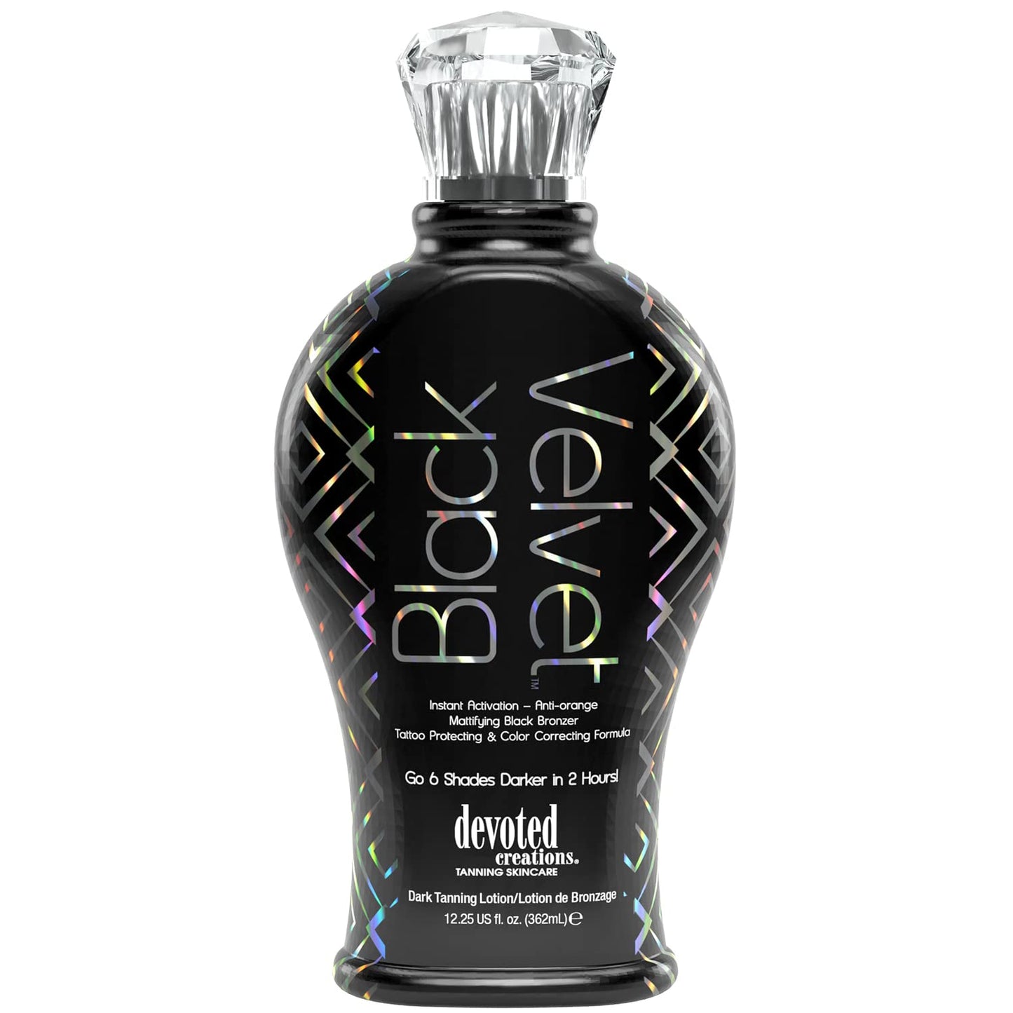 Devoted Creations Black Velvet Anti-Orange Mattifying Black Bronzer Tanning Lotion 12.25 oz Beauty & Personal Care Devoted Creations