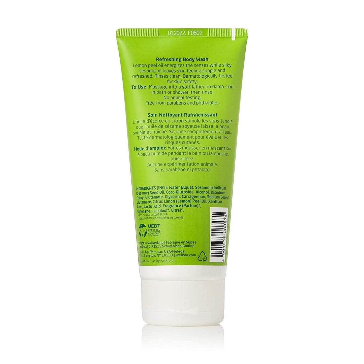 Weleda Refreshing Citrus Body Wash, 6.8 Fluid Ounce, Gentle Plant Rich Cleanser with Lemon Peel and Sesame Seed Oils Beauty & Personal Care Weleda