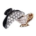 2PCS Womens Rhinestones Hair Claw Jaw Clips Pins Imitation Pearl Hair Catch Barrette Hair Updo Grip Hair Accessories Beauty & Personal Care Suoirblss