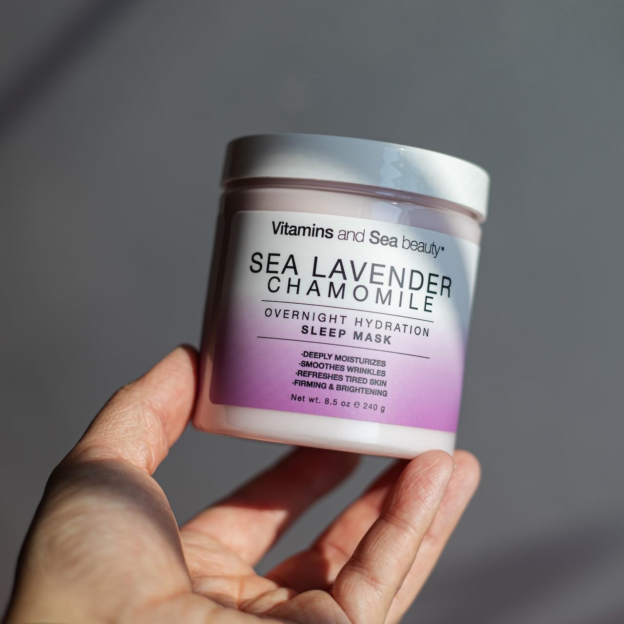 Vitamins and Sea Beauty Sea Lavender Chamomile Sleep Mask - Overnight Hydration Face Mask with Botanicals, Deep Moisturizing & Firming, 8.5 oz Beauty & Personal Care VITAMINS AND SEA BEAUTY