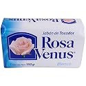 Jabon Rosa Venus Blanco Clasico 150 g / 5.29 oz Soap Bar Classic Bathing Natural Mexican smooth soothing gentle scent foaming shower and bath hand Beauty & Personal Care ROSA