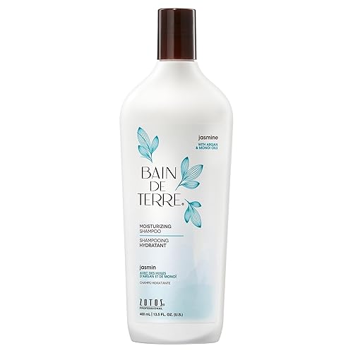 Bain de Terre Jasmine Moisturizing Shampoo, Luxurious Hydration for Dry Hair with Argan & Monoi Oils, Paraben-Free, Color-Safe, Vegan, 13.5 Fl Oz Beauty & Personal Care Bain de Terre