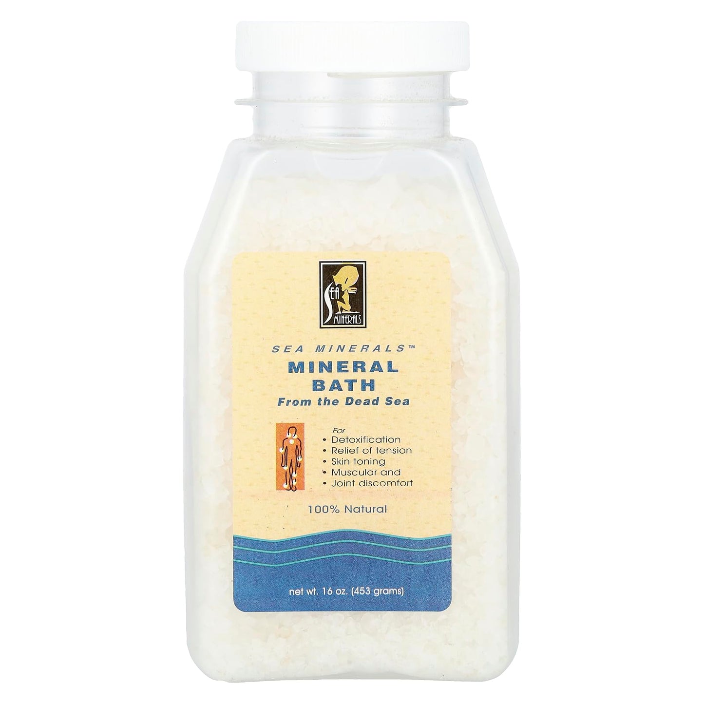 Sea Minerals Bath Salt From The Dead Sea, 16 Oz Beauty & Personal Care Sea Minerals