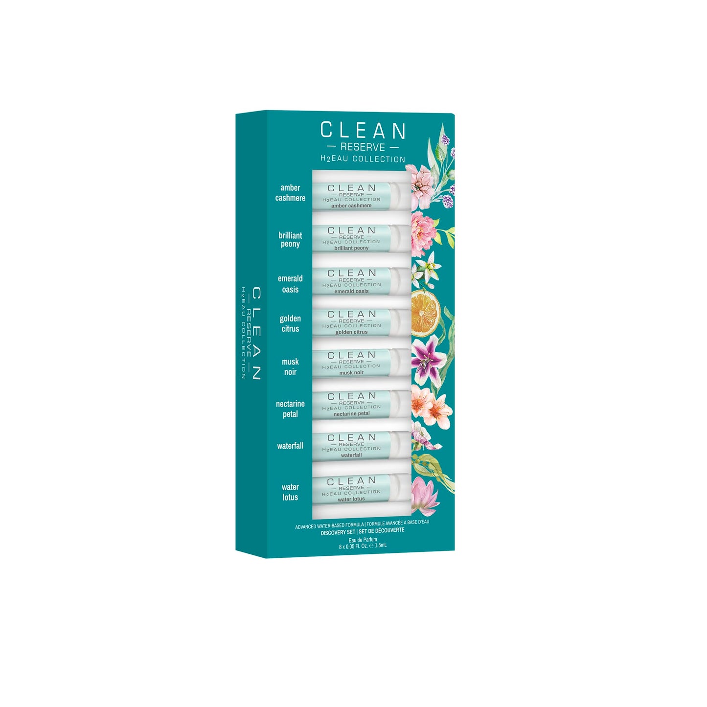 CLEAN H2EAU Fragrance Discovery Gift Set, Travel Mini Size, Water-Based Layerable Daily Perfume, Cruelty-Free, Ethyl Alcohol, Phthalate & Paraben Free Beauty & Personal Care CLEAN