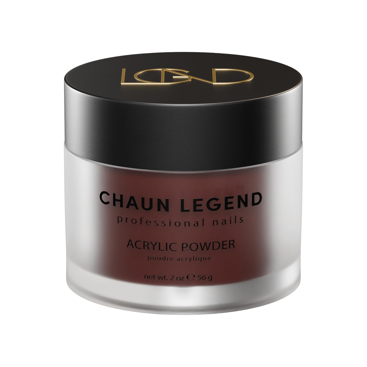 Chaun Legend Acrylic Powder 2 Ounce Dark Chocolate Long Lasting Shimmery Enhance Nail Acrylic Powder for Professional Art and Creative Designs