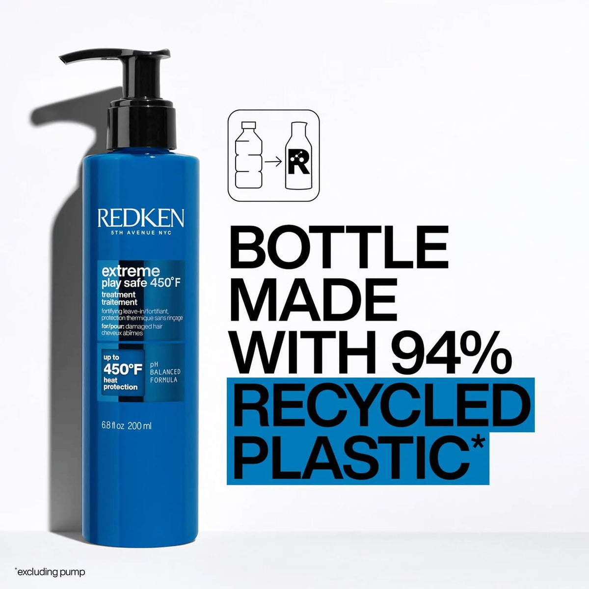 Redken Extreme Play Safe Leave-In Spray - For All Hair Types, 6.8 Fl Oz