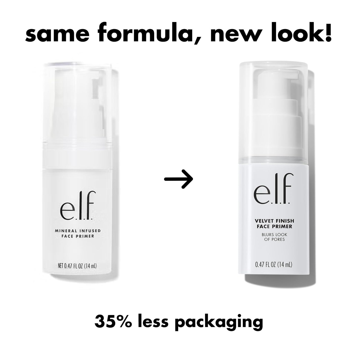 e.l.f. Mineral Infused Face Primer, Primer For A Smooth Foundation Base, Fills In Fine Lines & Refines Complexion, Vegan & Cruelty-free, Small Beauty & Personal Care e.l.f.
