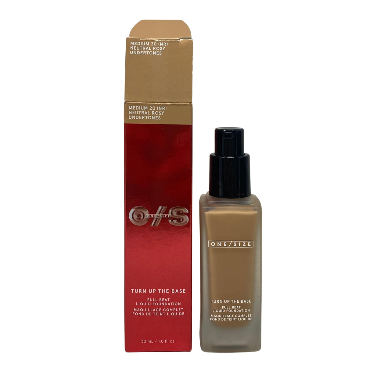 One Size Turn Up The Base Full Beat Liquid Foundation - Medium 20 NR - (medium, neutral rosy undertones) 1 fl oz / 30 mL