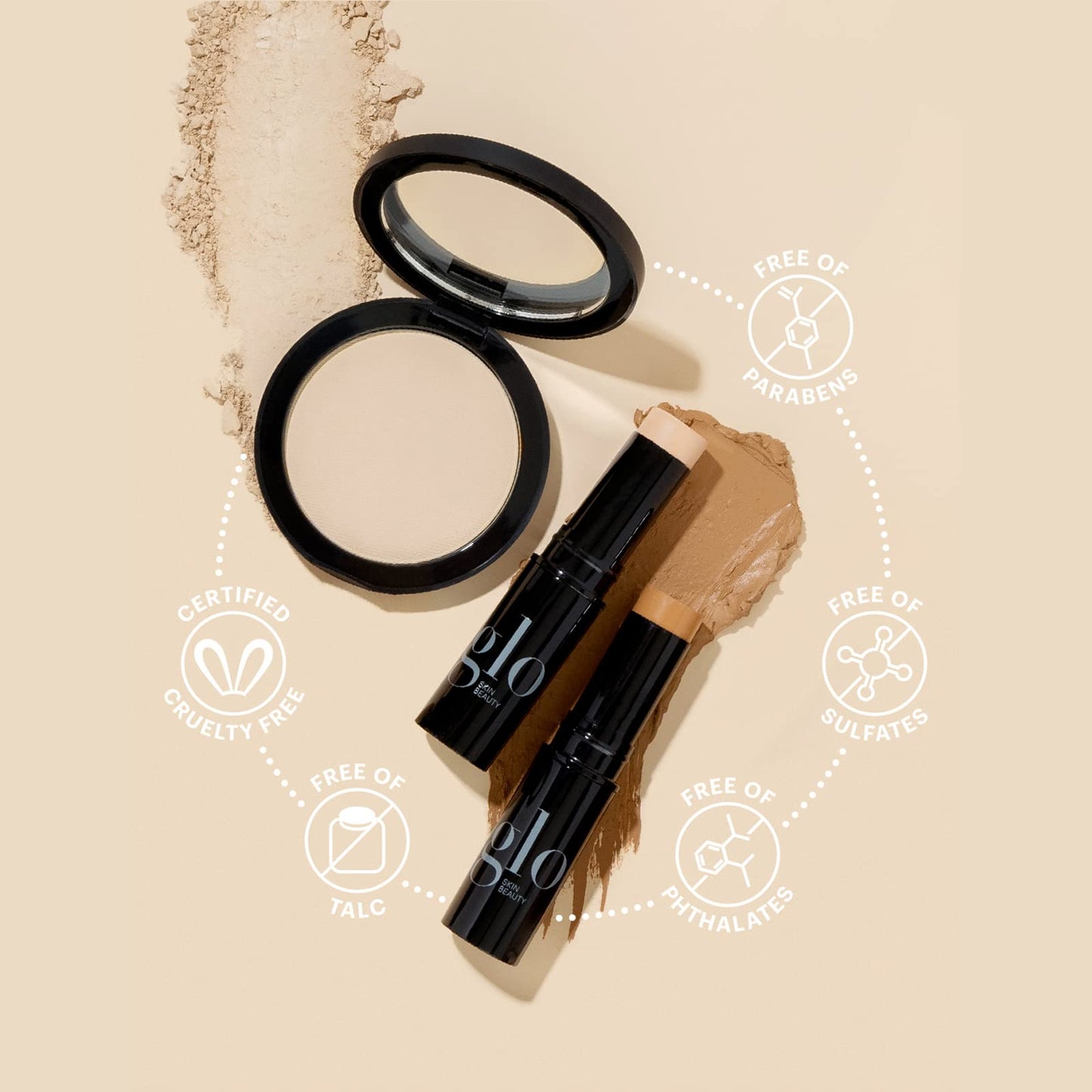 Glo Skin Beauty Luminous Liquid Mineral Foundation Makeup with SPF 18 (Naturelle) - Improves Uneven Skin Tone, Smooths & Corrects Imperfections Beauty & Personal Care Glo Skin Beauty