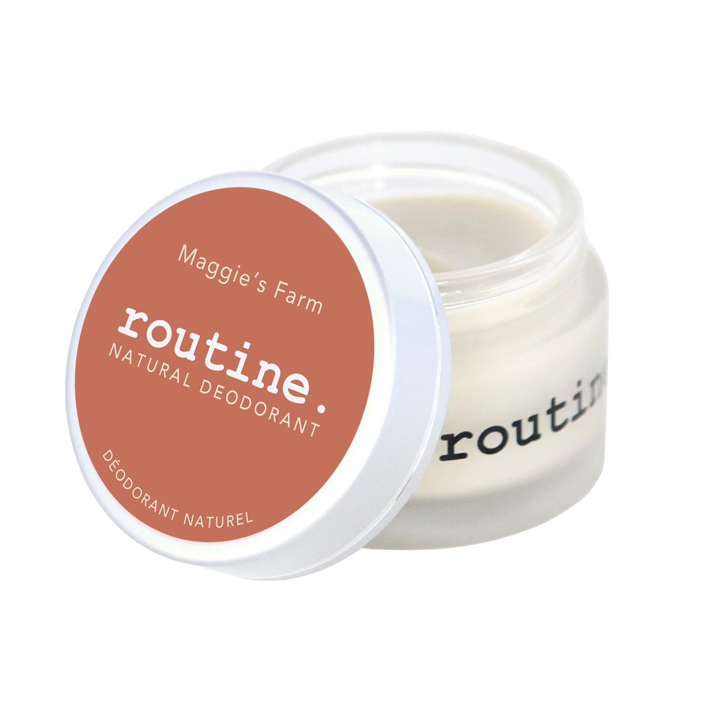Routine. Natural and Aluminum Free Deodorant (2 Fluid Oz.) for Women and Men - Maggie's Farm - Amyris, Pink Grapefruit, Sage & Jasmine (Cream Jar Beauty and Personal Care Routine