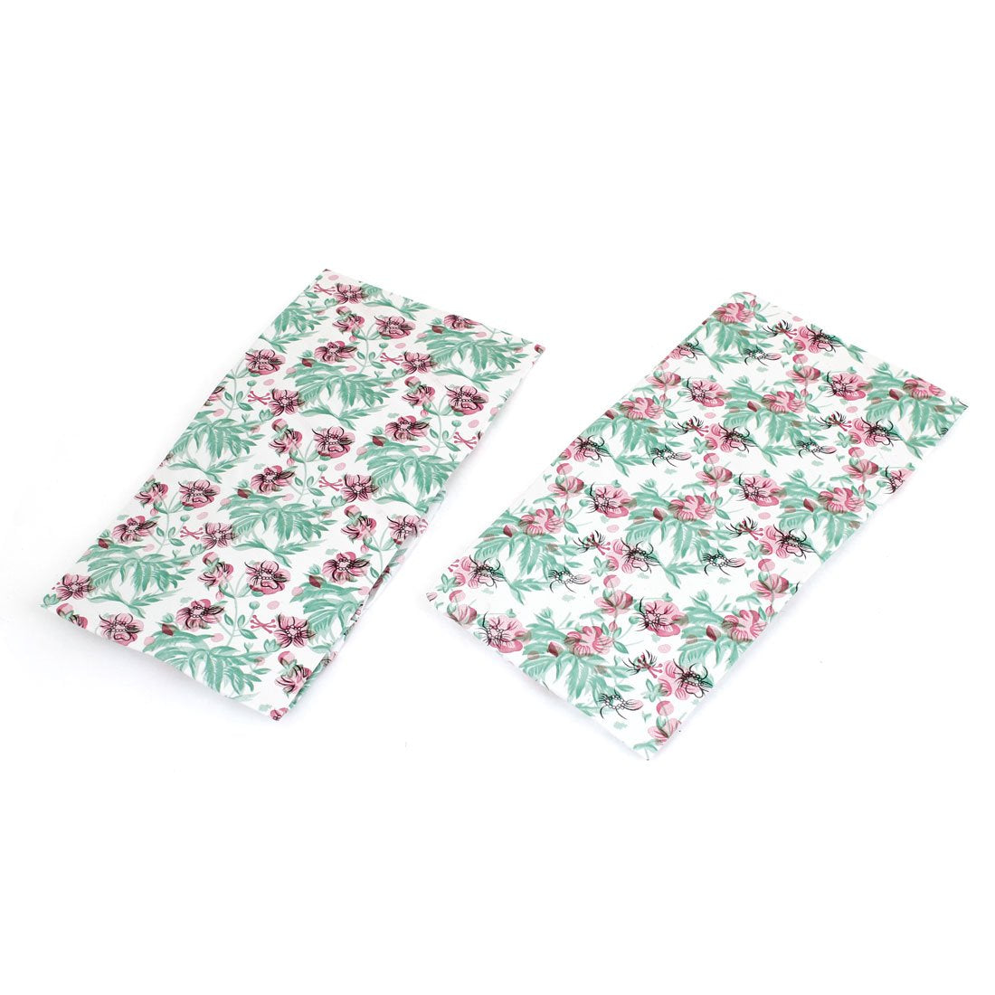 Ruilogod Flower Leaf Prints Shower Cap White 2 Pcs Pink Green (id: 7d8 e92 410 333 83c Beauty and Personal Care Ruilogod