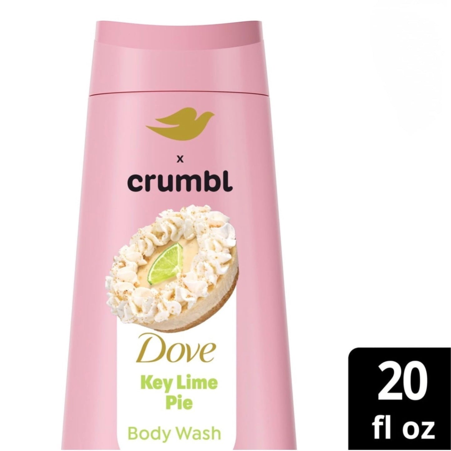 Dove x crumbl Limited Edition Key Lime Pie Nourishing Body Wash, 20 fl oz and Body Scrub, 15 oz Set Beauty & Personal Care Dove