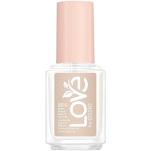 LOVE by essie Nail Care, 85% Plant-based, Salon-Quality, Base and Top Coat, 0.46 Fl Oz Beauty & Personal Care essie