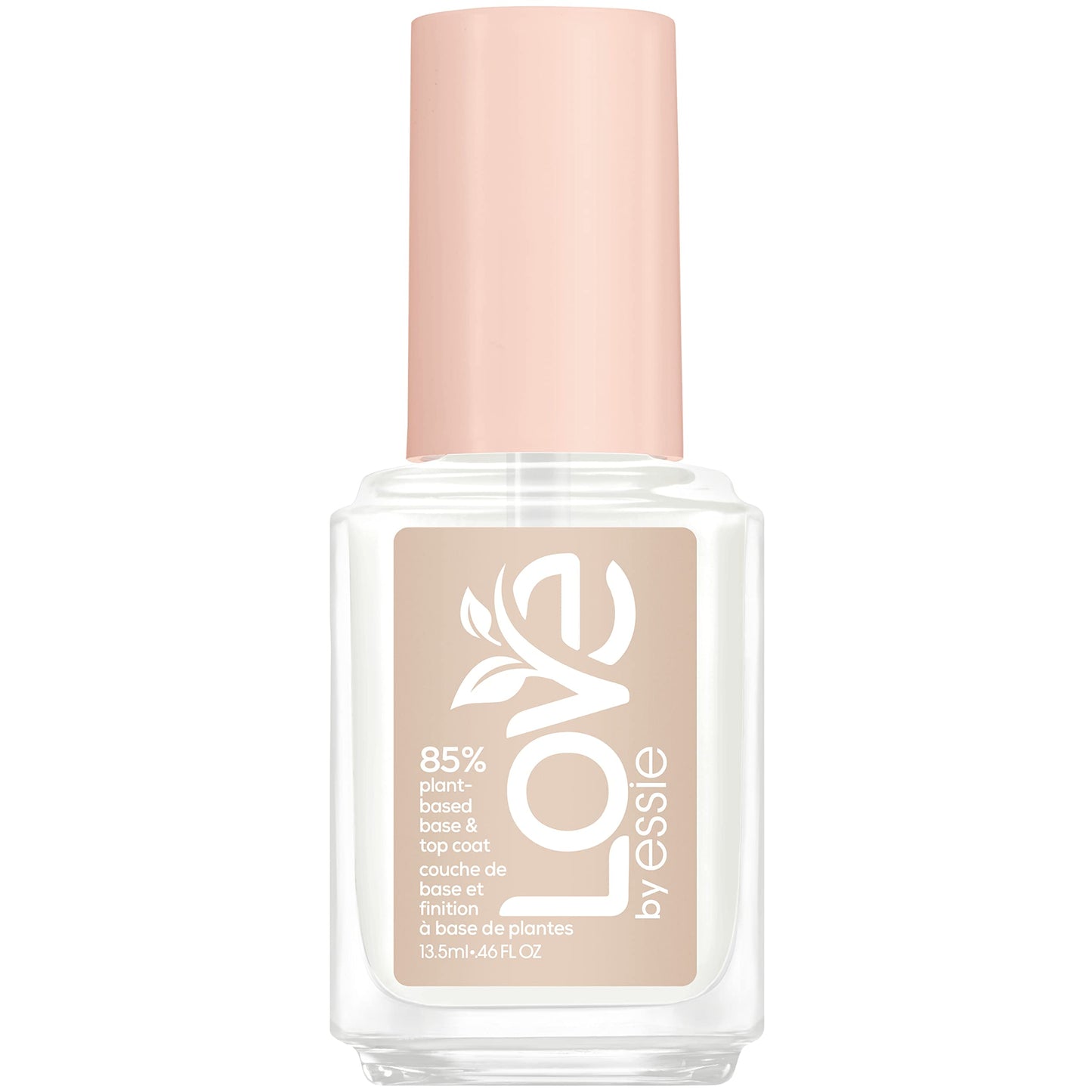 LOVE by essie Nail Care, 85% Plant-based, Salon-Quality, Base and Top Coat, 0.46 Fl Oz Beauty & Personal Care essie