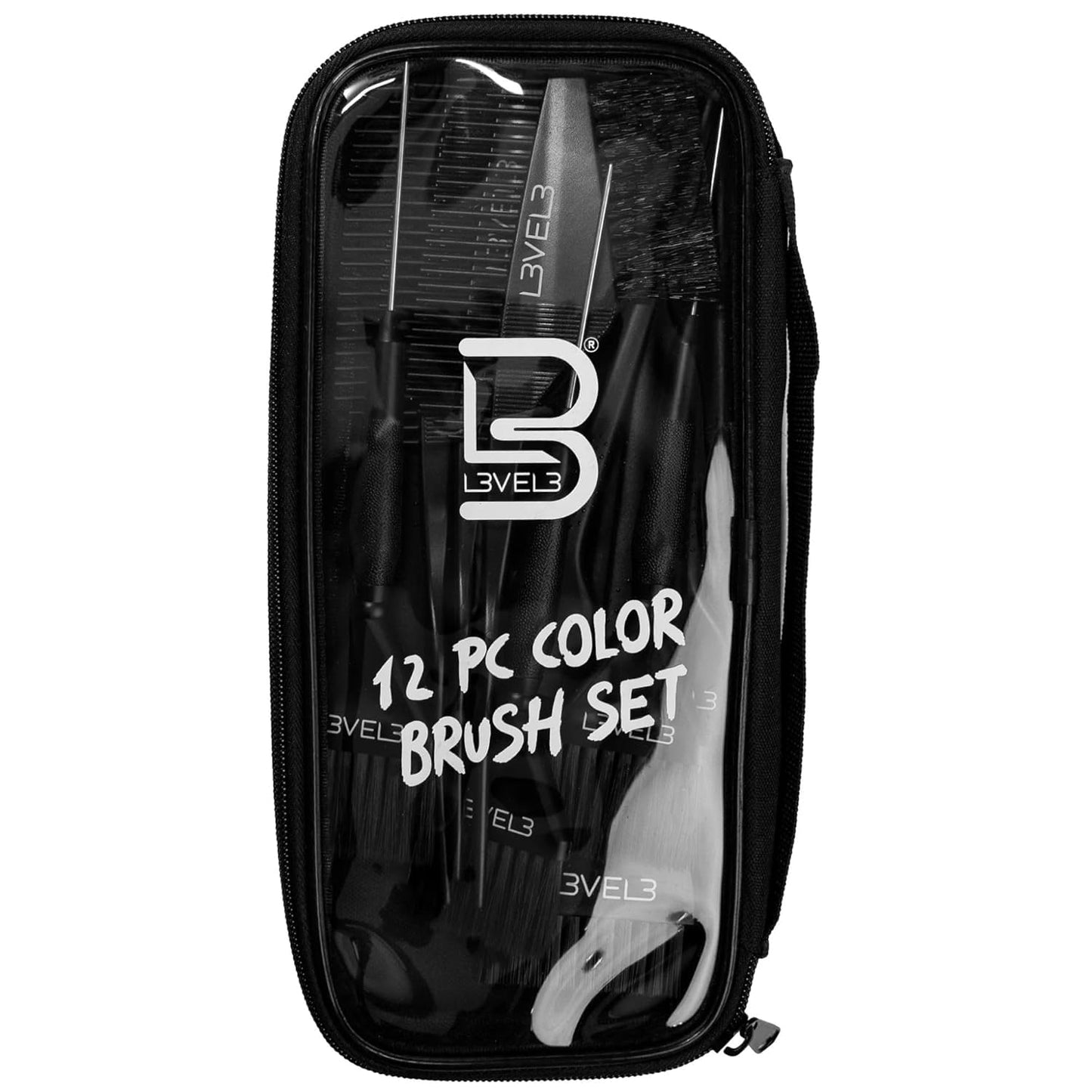 Level 3 Hair Color Brush Set - 12-Piece Kit for Highlights, Balayage, and Full Coverage Applications Beauty & Personal Care L3