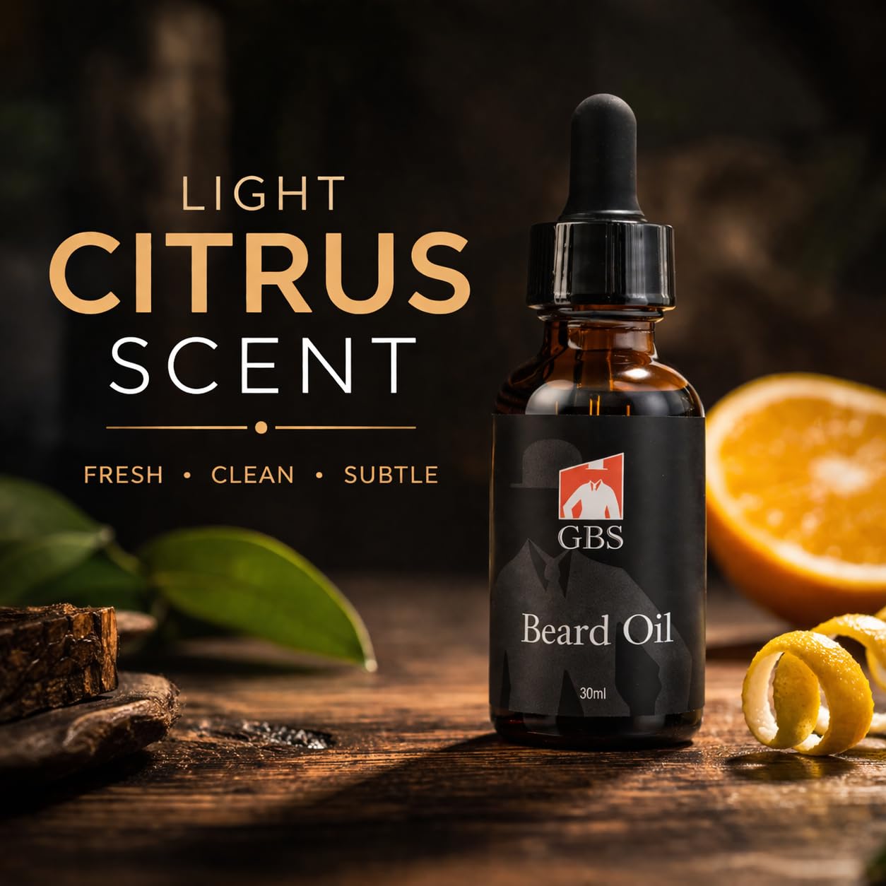 G.B.S Men’s Beard Oil with Glass Dropper - Natural Conditioning Oil for Softening & Moisturizing (1 oz) Beauty and Personal Care G.B.S