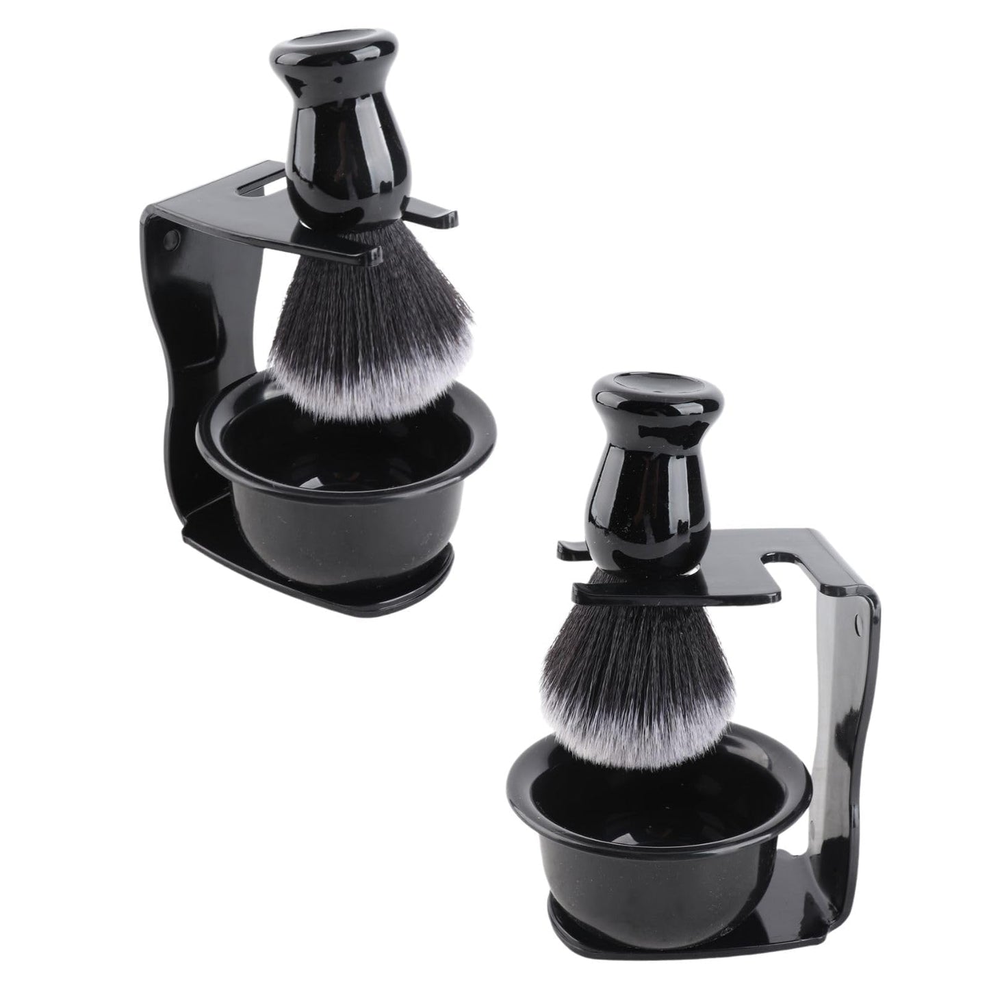 2Set Shaving Kit for Men, 3 in 1 Shaving Set Includes Portable Beard Brush Cream Bowl and Stand Beard Style Tool for Home Travel Beauty and Personal Care Beufee