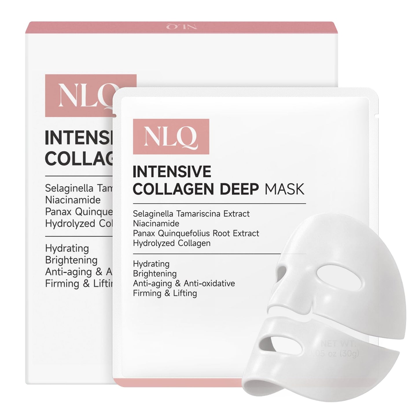 NLQ Intensive Collagen Deep Mask Skincare, Hydrating Overnight Face Mask for Glass Skin, Pore Refining, Firming & Plumping, Travel Essentials Beauty & Personal Care NLQ