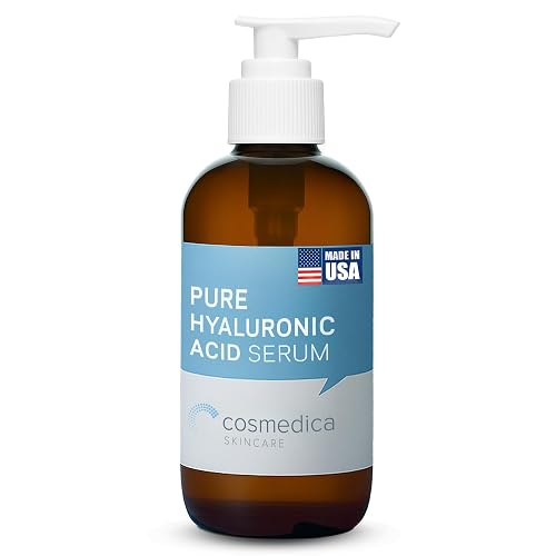 Hyaluronic Acid Serum for Skin 100% Pure-Anti-Aging Serum - Intense Hydration + Moisture, Non-greasy, Paraben-free Hyaluronic Acid for Your Face 8 oz Beauty & Personal Care Cosmedica Skincare