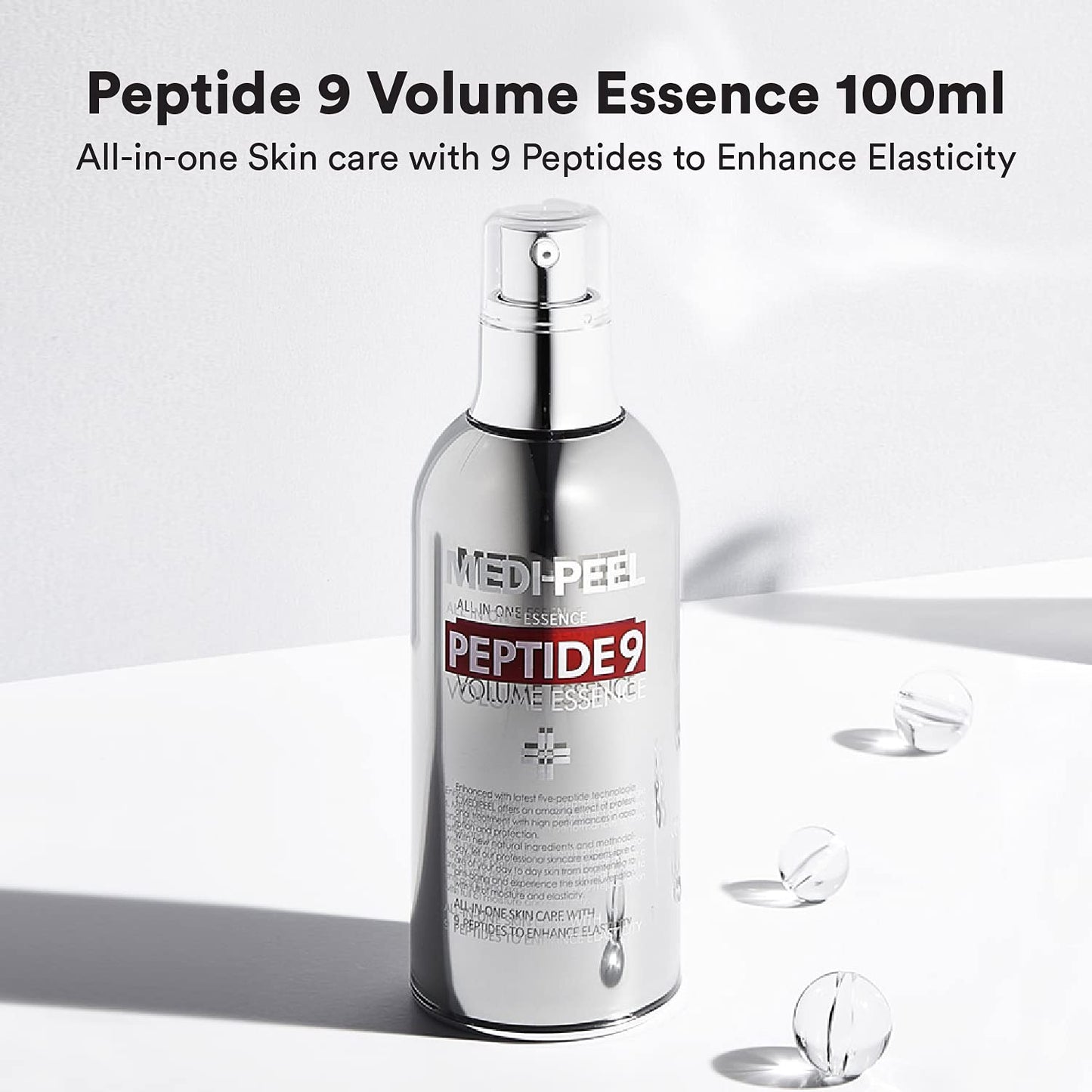 Medi-Peel Peptide 9 Volume All in one Essence 3.38 fl.oz. / 100ml, Anti Wrinkle, Collagen Formula, Brightening Effect, Instant Hydration, Skin Beauty & Personal Care MEDI-PEEL