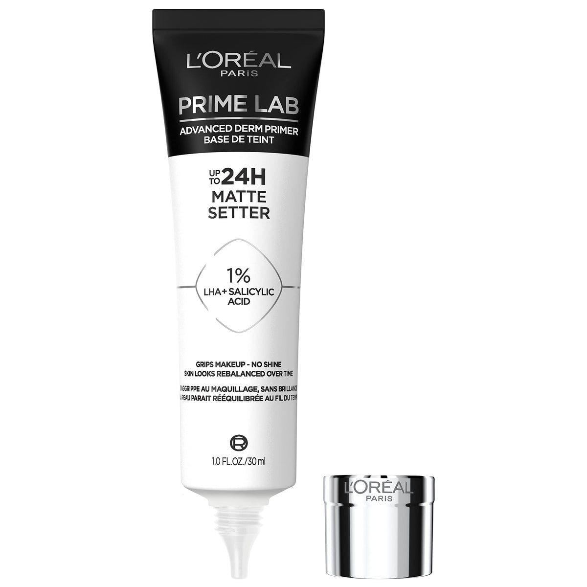 L'Oreal Paris Prime Lab Up to 24H Matte Setter Face Primer Infused with Salicylic Acid to Grip and Extend Makeup with a No Shine Finish, 1.01 Fl Oz Beauty & Personal Care L'Oreal Paris