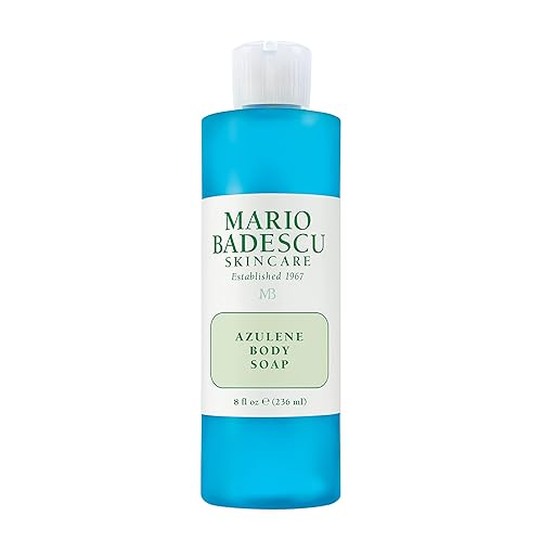 Mario Badescu Azulene Body Soap, Gentle Bath Wash to Soften, Nourish & Cleanse, Comforting Chamomile-Infused Formula for Dry or Sensitive Skin, 8 Fl Beauty & Personal Care Mario Badescu