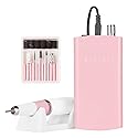 Makartt Nail Drill, Rechargeable Nail E File 30000RPM Electric Nail File, Malory Pink Portable Gel Nail Remover Machine with Nail Drill Bits & Sanding Beauty & Personal Care Makartt