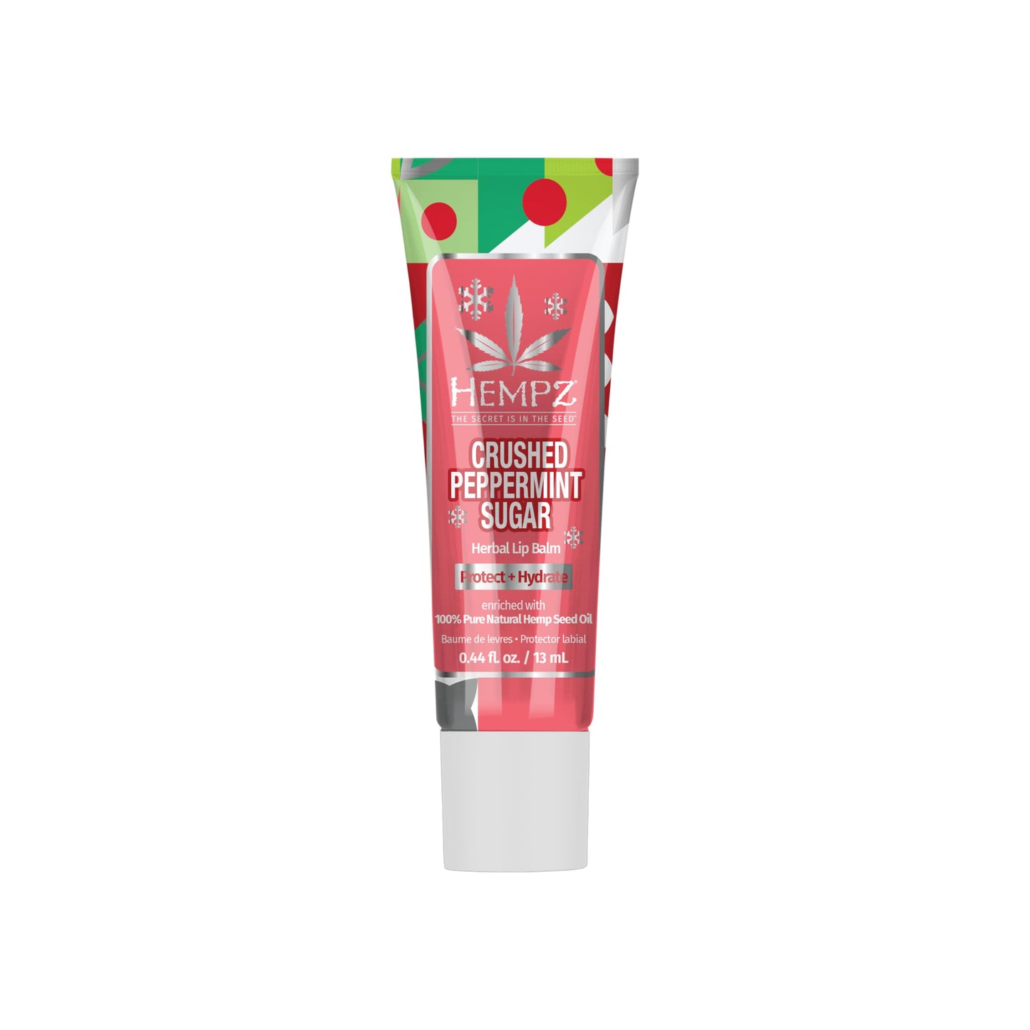Hempz Crushed Peppermint Sugar Herbal Lip Balm .44 oz Beauty & Personal Care Hempz