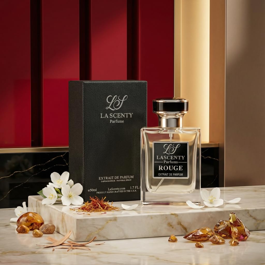 LaScenty ROUGE Inspired by B.accarat R.ouge 54O, Amber Woody Saffron Perfume and Cologne for Men and Women, Long Lasting Intense Fragrance with Strong Beauty & Personal Care LaScenty