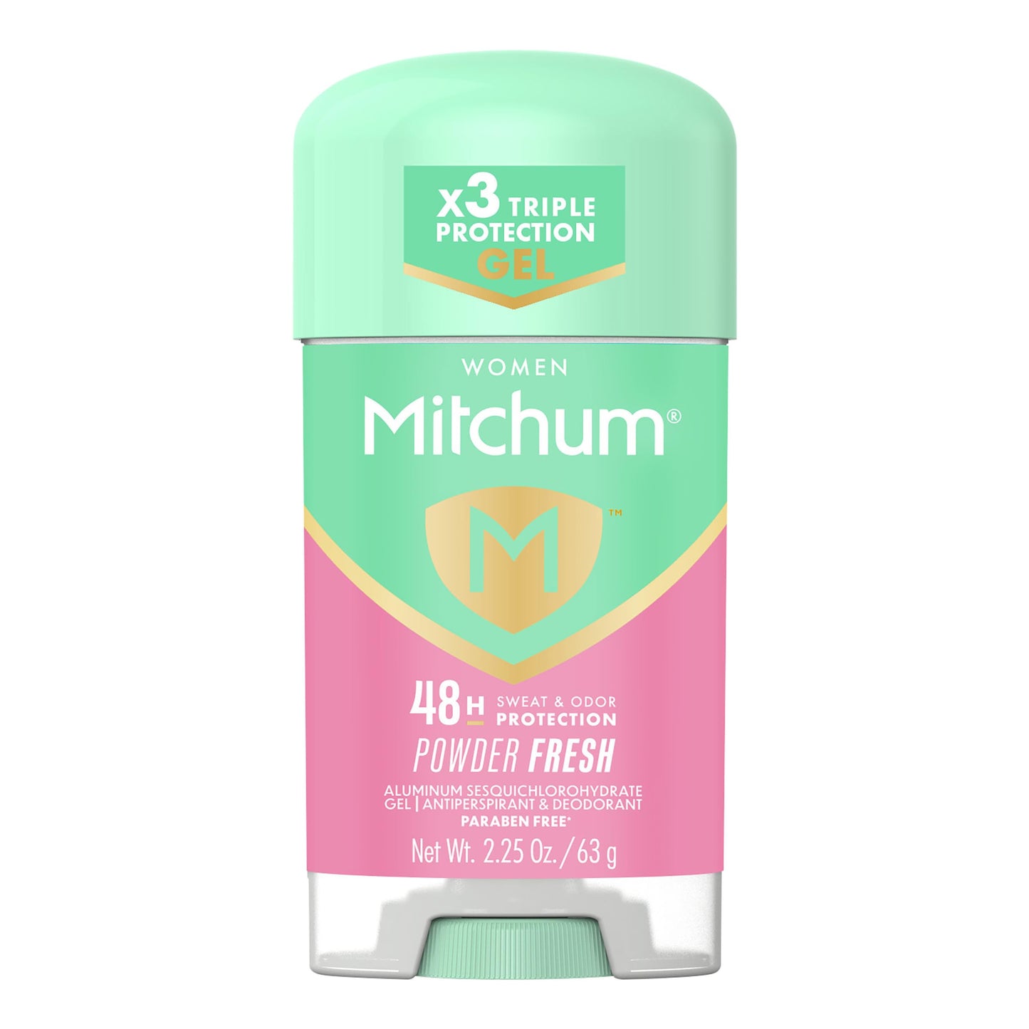 Mitchum Women’s Triple Odor Protection Antiperspirant & Deodorant Gel, Powder Fresh, 48HR Protection, 2.25 oz Beauty and Personal Care Mitchum