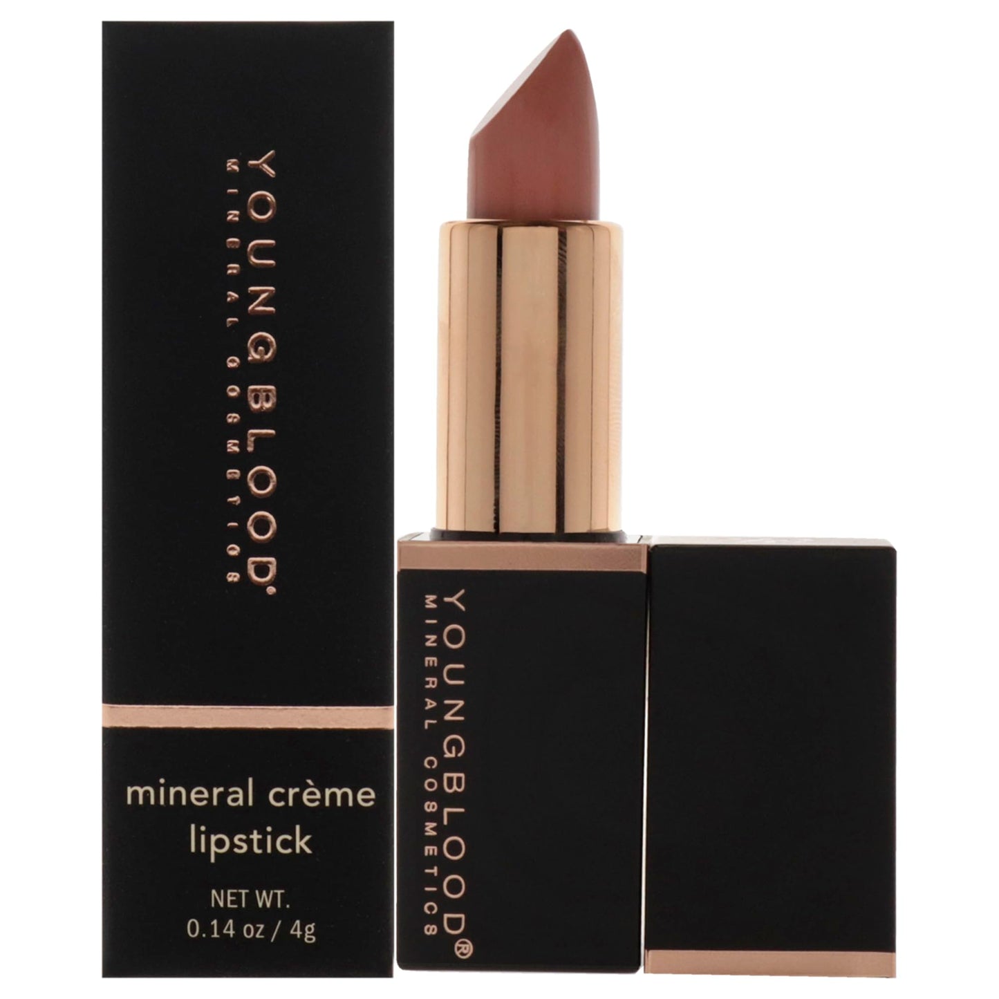 Youngblood Mineral Creme Lipstick - Blushin Nude for Women - 0.14 oz Lipstick Beauty & Personal Care Youngblood
