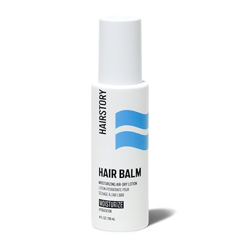 Hairstory Hair Balm, Moisturizing Air Dry Lotion, Leave In Conditioner Cream for All Hair Types, Adds Softness & Shine, Smooths Frizz, Defines Waves Beauty & Personal Care Hairstory