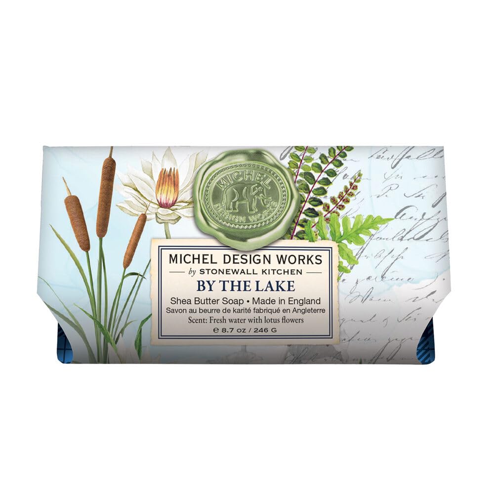 Michel Design Works Large Bath Soap Bar, By the Lake Beauty & Personal Care Michel Design Works